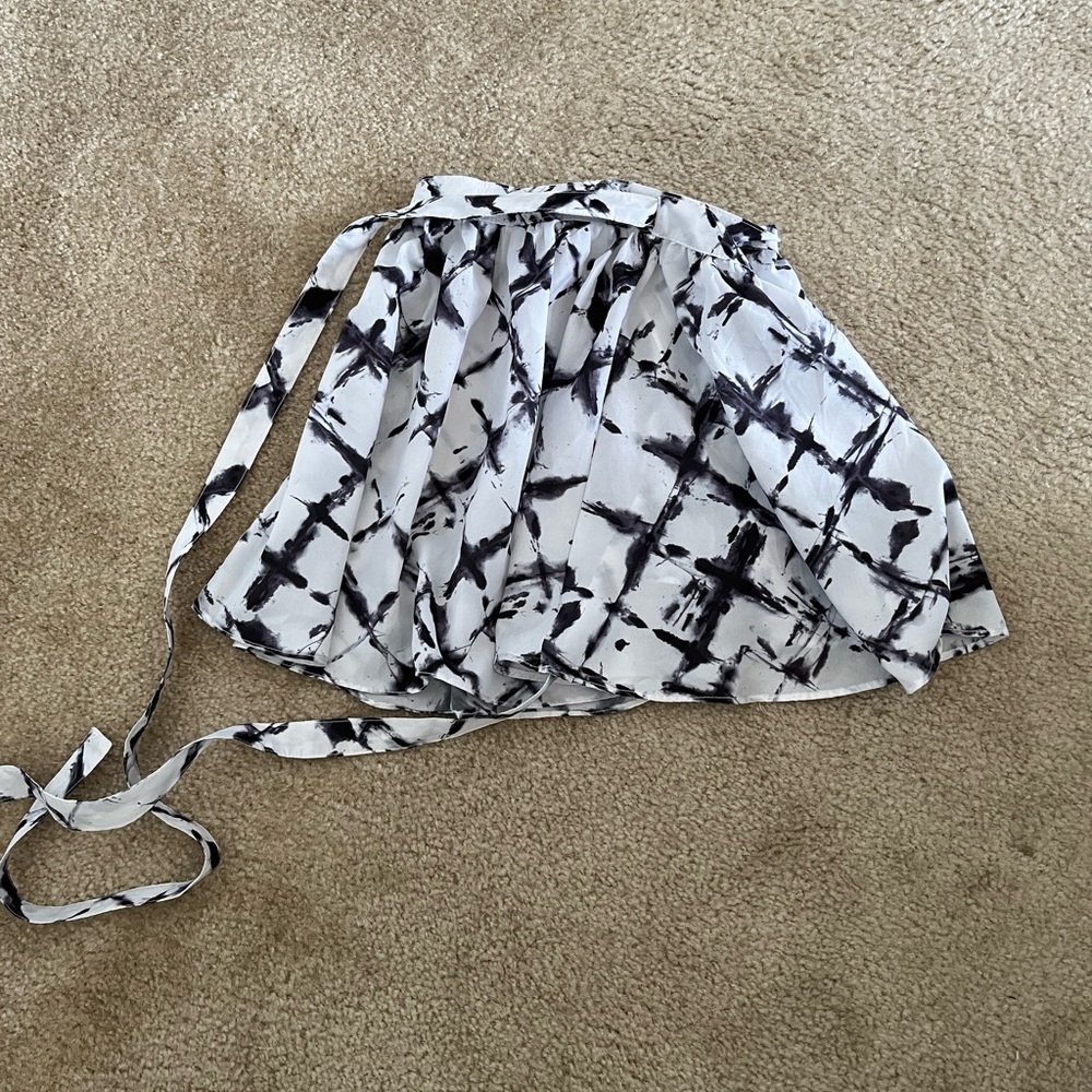 Sabo Skirt Black White Tie Skirt